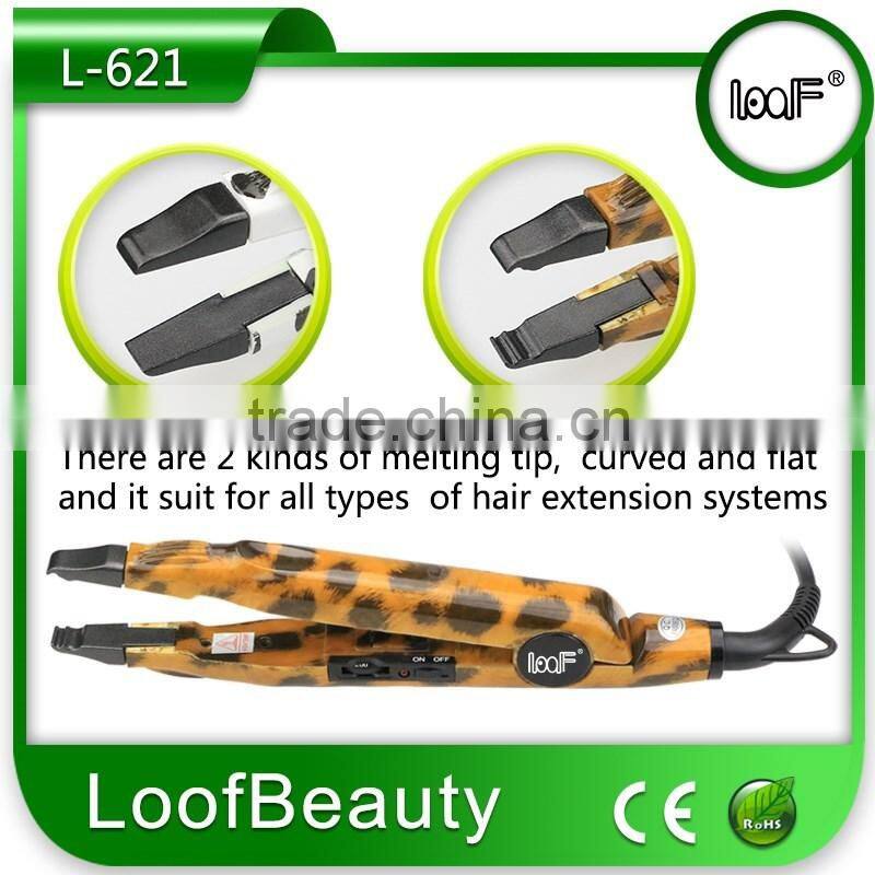 hair extensions heat fusion connector iron for U tip hair extensions