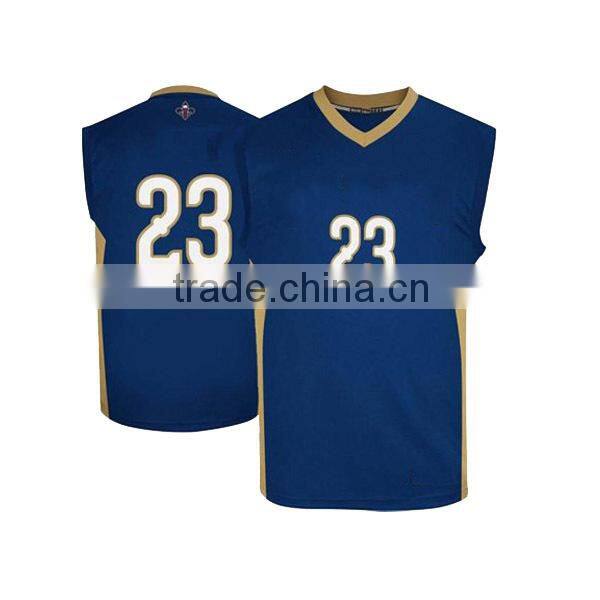 Basketball jersey uniform design color blue for men