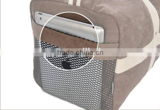 2015 hot selling leisure canvas foldable travelling luggage bag