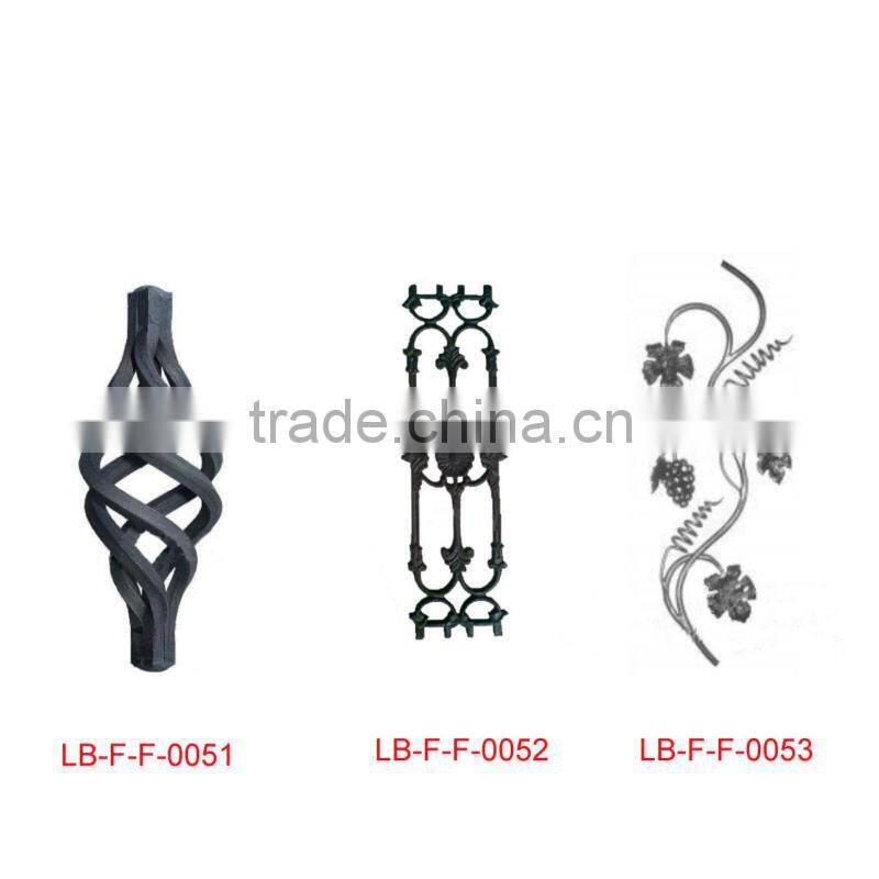Top-seling hand forged wrought iron gate parts LB06-F-F-0035