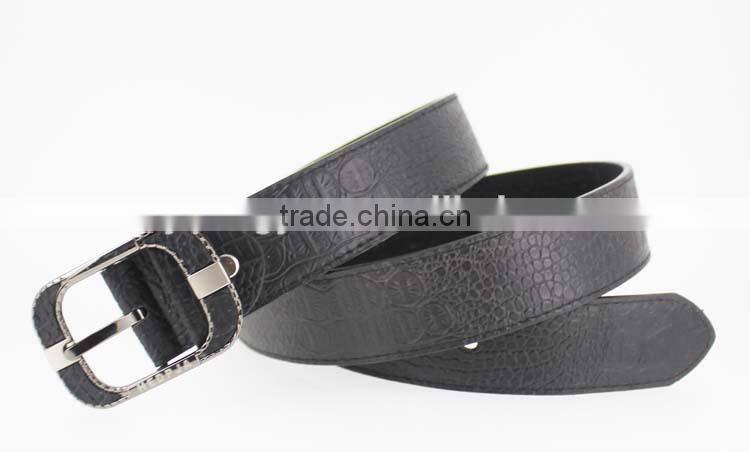 2015 new arrive designer man COROCO PU leather belt for jeans with shiny metal rivet accessories