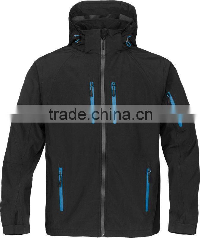 Without hood polyester softshell jacket