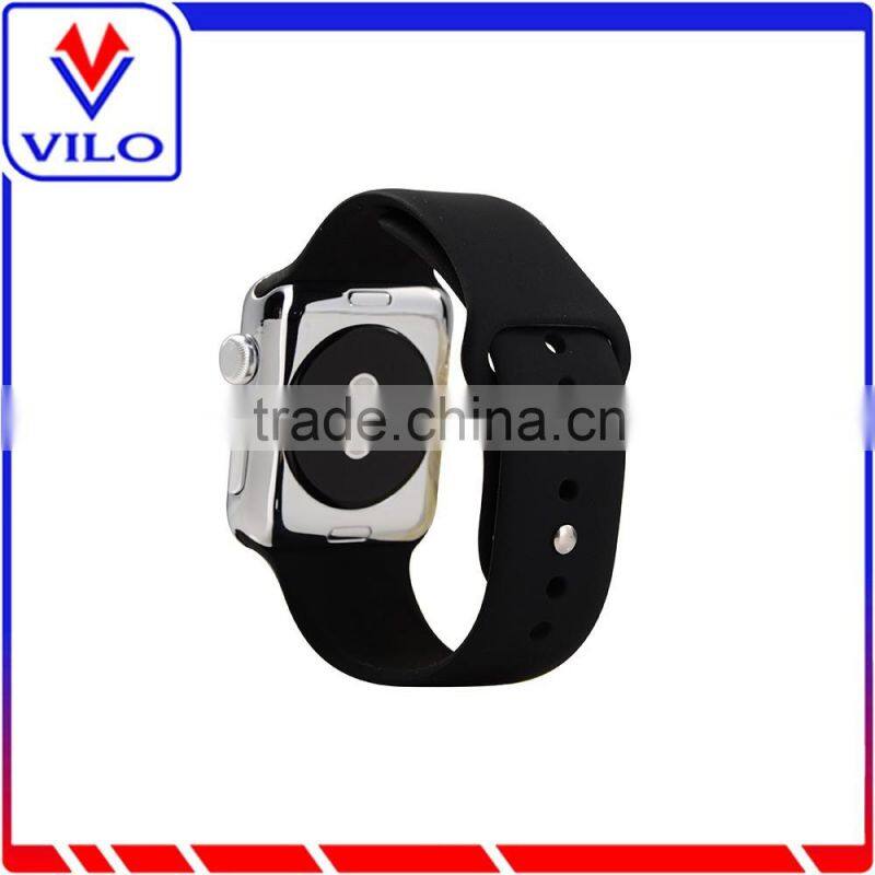 Fashion green silicone watch band for apple watch, silicone watch strap