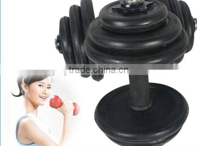 20KGS CAST IRON/CHROME DUMBBELL SET