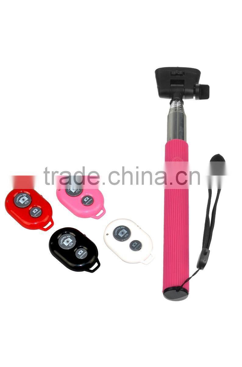 SELFIE Handheld Monopod Telescopic Stick Pole Holder + Bluetooth Remote SHUTTER