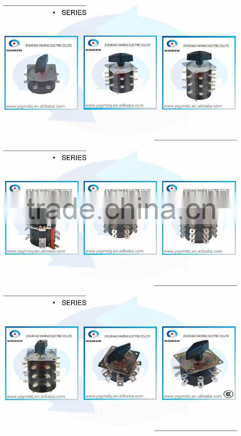 Welding machine switch KDHC-32/3 3 knots 3 poles 32A 3 positions step switch 6 pcs contacts changeover rotary switch