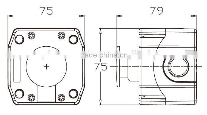 IP65 Waterproof 1 Hole Push Button Switch Control Station Box