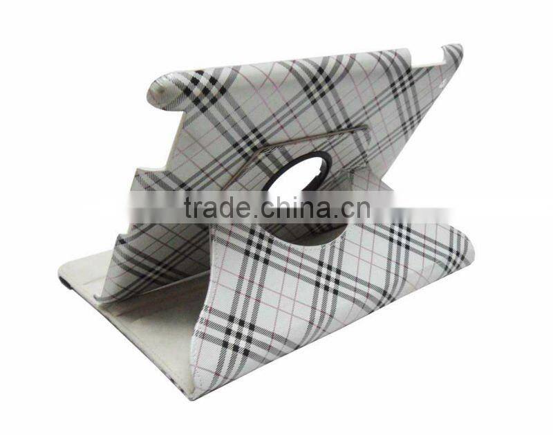 360 degree rotation pu leather case for ipad 2/3
