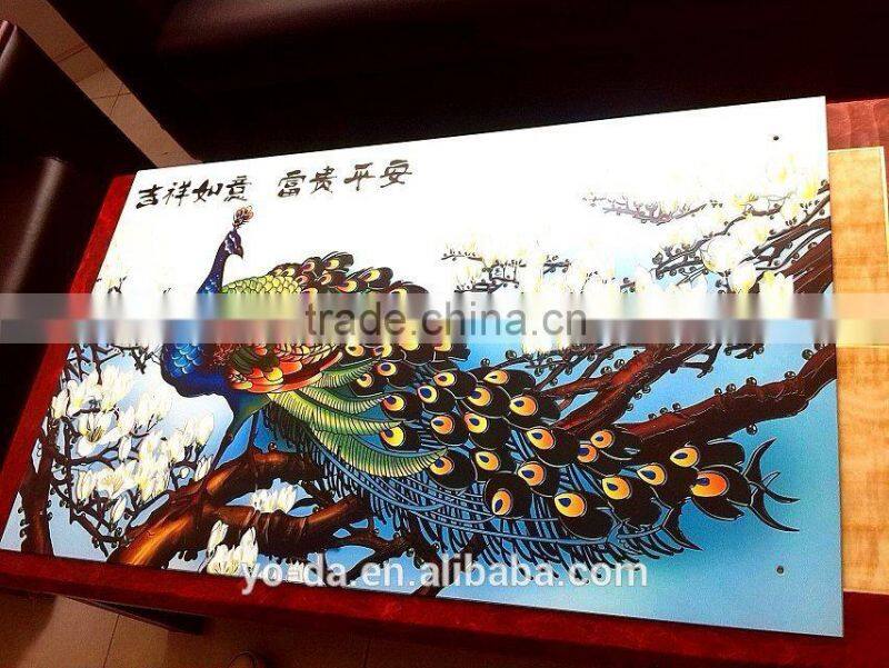 High resolution flatbed glass printing machine max printing size 1.2x2.5m