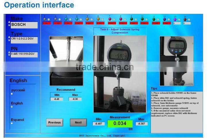 CRM100 The manufacturers of the Stage 3 common rail injector repair tools