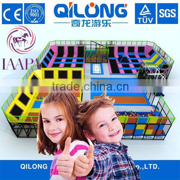 2016 hot selling Large Size Indoor Bungee Trampoline