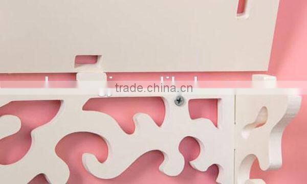 White wood exquisite design wall floating shelf display shelf unit home