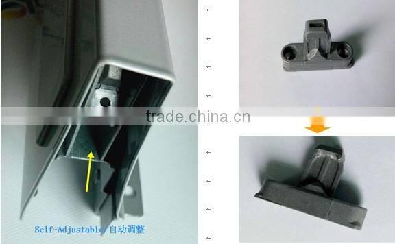 Soft closing galvanized steel telescopic furniture drawer rails
