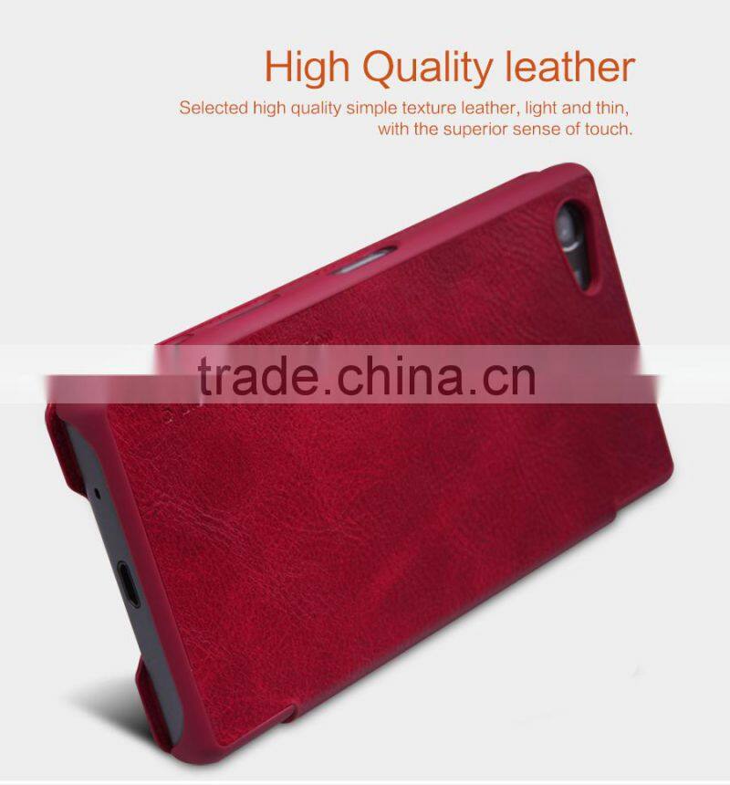 New arrived classic stylish leather case For Sony xperia z5 comapct