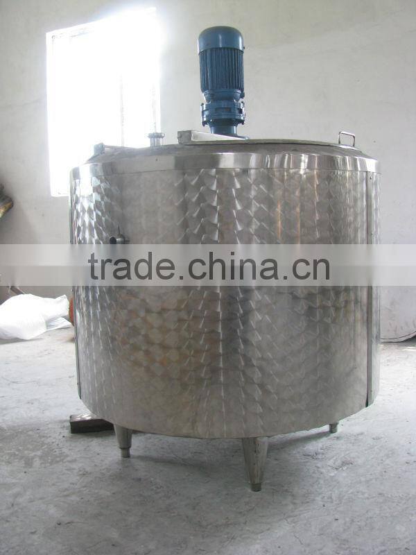 Stainless steel mixing vat