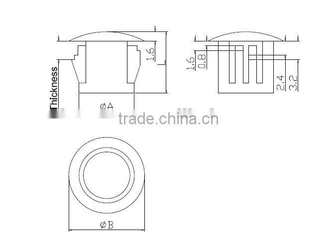 Closed type Nylon snap bushing