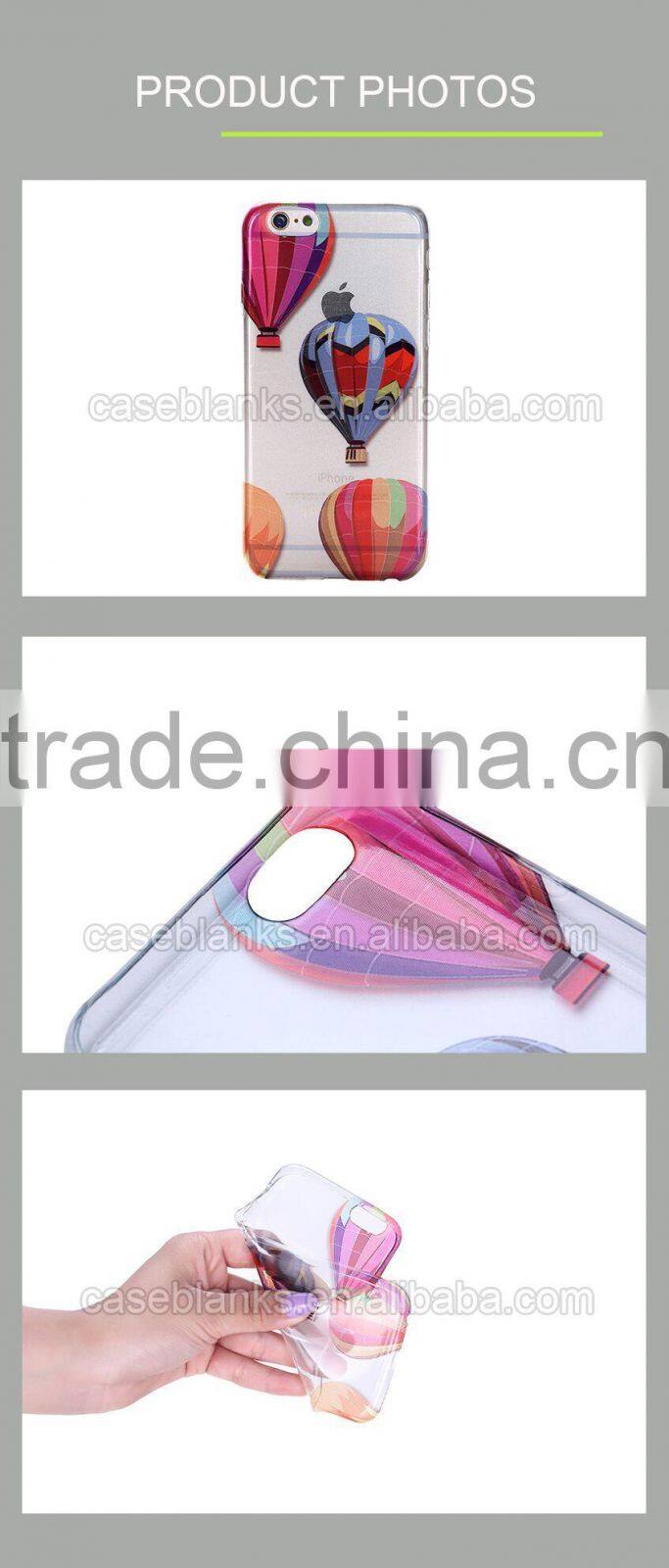 3D blanks printing logo Phone Case tpu phone case for iphone6