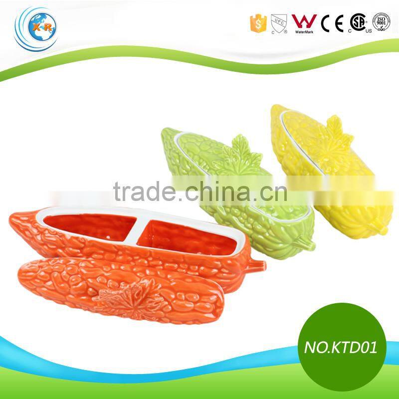 Fashionable Divided Ceramic Storage Jar