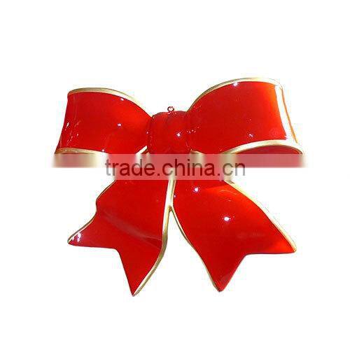 Christmas ornaments fiberglass bowknot, butterfly knot decoration