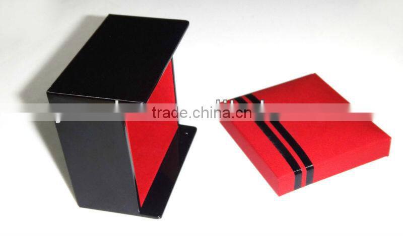 2013 New Design Plastic cufflink box & Gift Box with embossed and printed logo