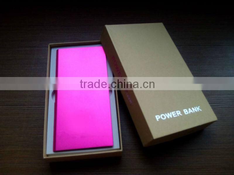 fast charging candy color mobile phone portable usb power bank 8000mah