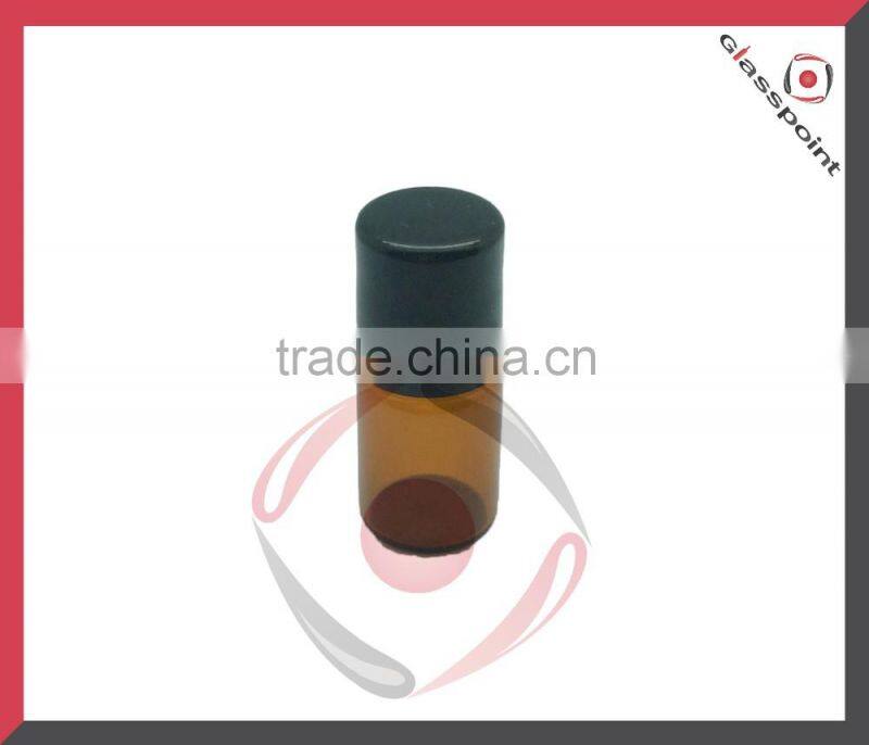 2ml Amber Bottles for Essential Oil with Black Sprayer
