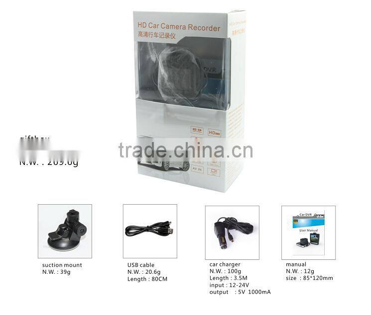 Full HD 1080P G-sensor Motion Detection 2.0 inch LCD Mini Car Black Box
