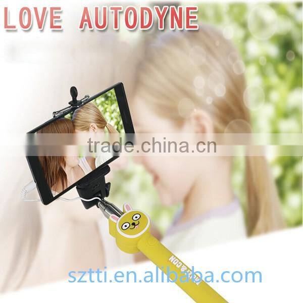 wired monopod selfie stick,monopod automated selfie stick 2016 for mobile phone