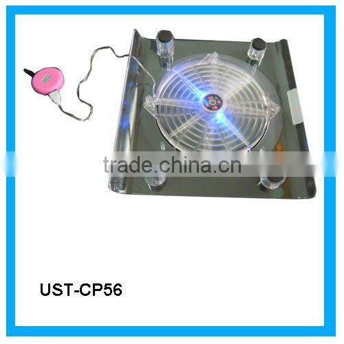 usb notebook cooling pad with led light