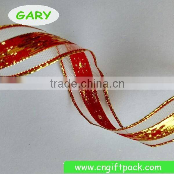 1" Wire Edge Merry Christmas Ribbon Decorating Christmas Wired Ribbon