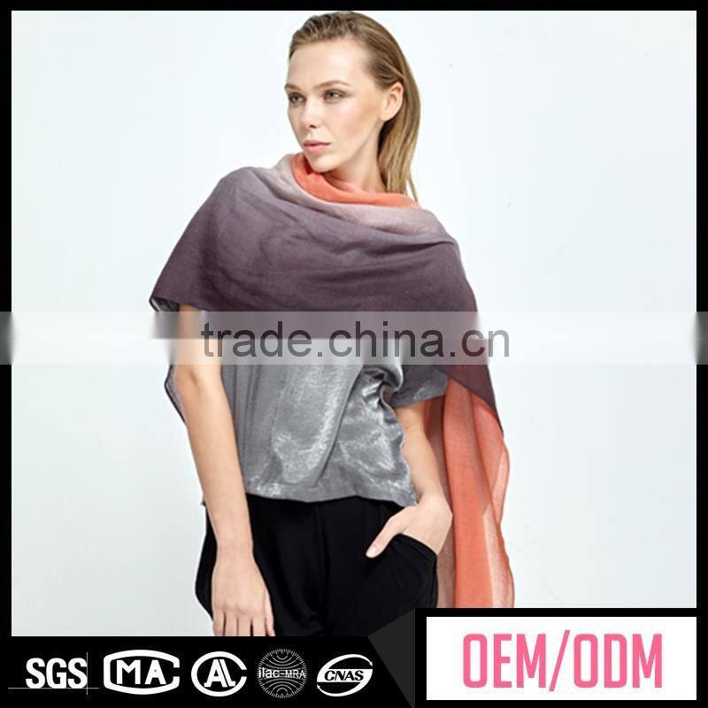 Brand new printed cotton voile long hedgehog scarf, long sublimation custom scarf, voile fabric sheer infinity scarf