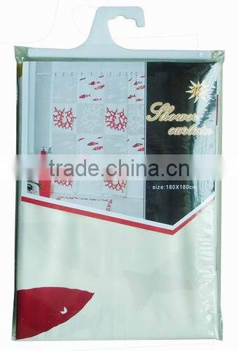printed EVA shower curtain, good quality,180*180cm