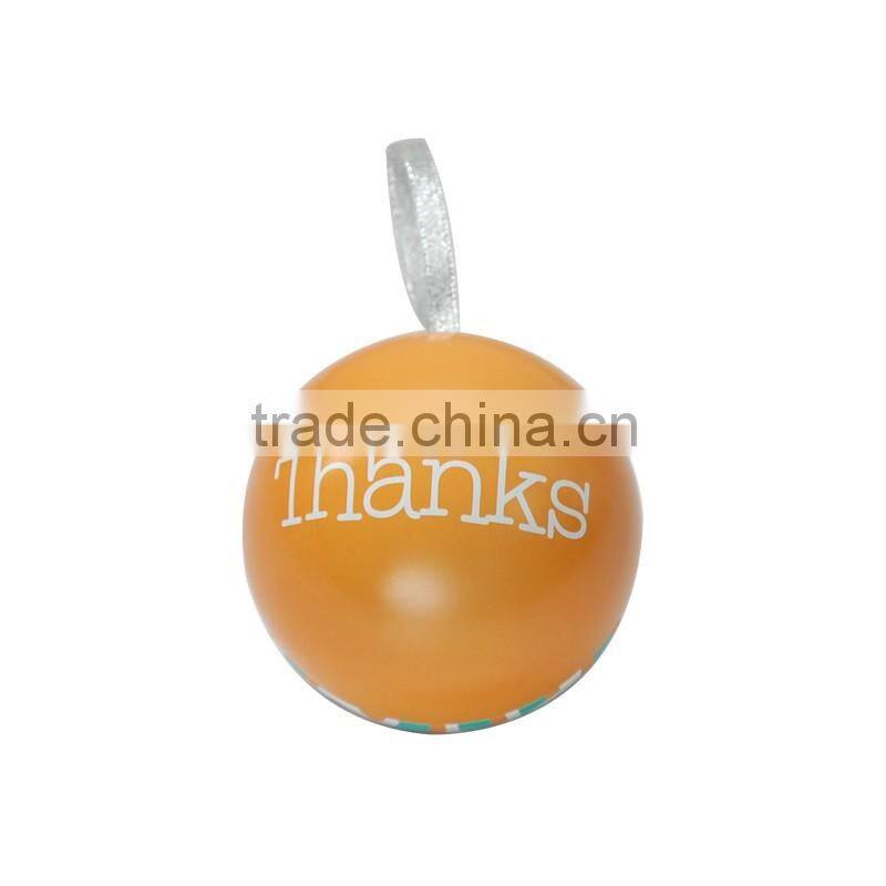 christmas decorations ball shape tin cans small christmas tin can