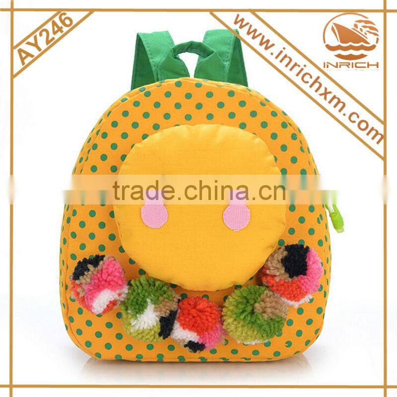 2016 Kindergarten 3D Cartoon Child School Bag for kids
