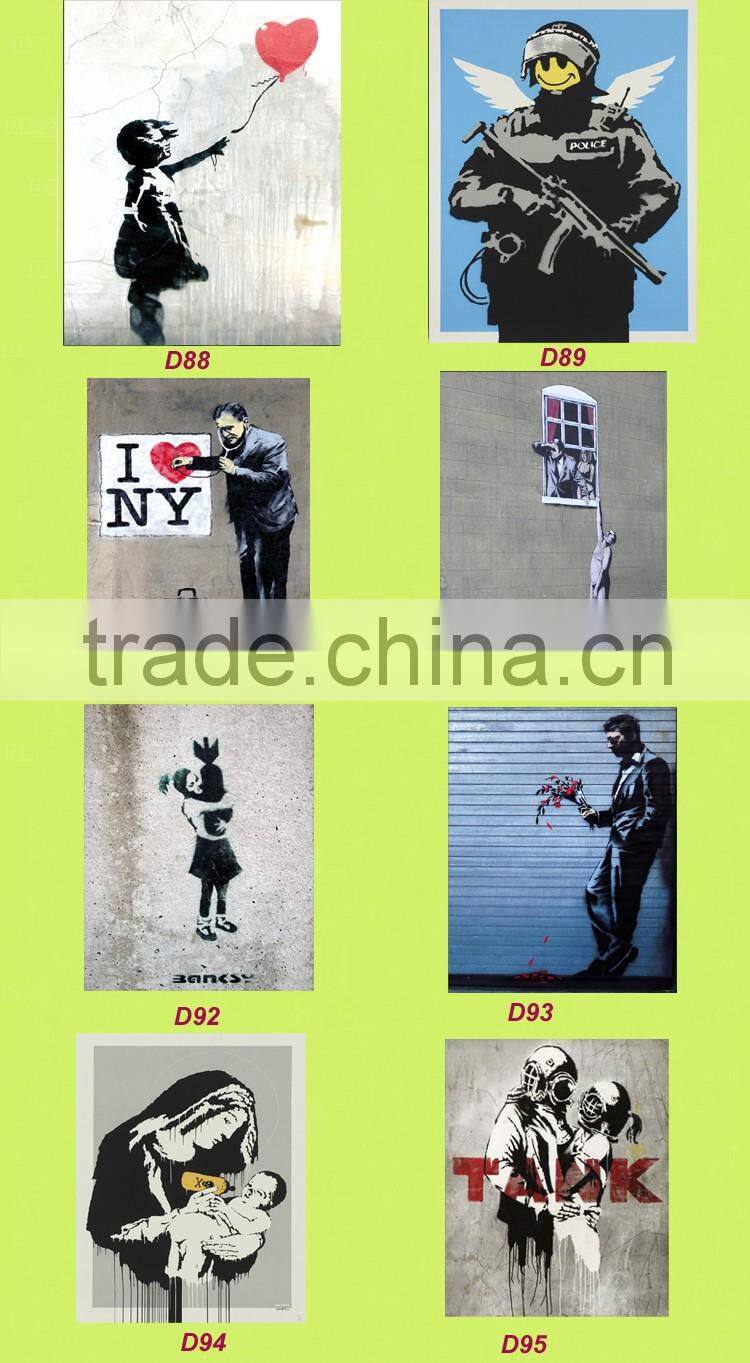 import wall sticker of Tree and Banksy Art