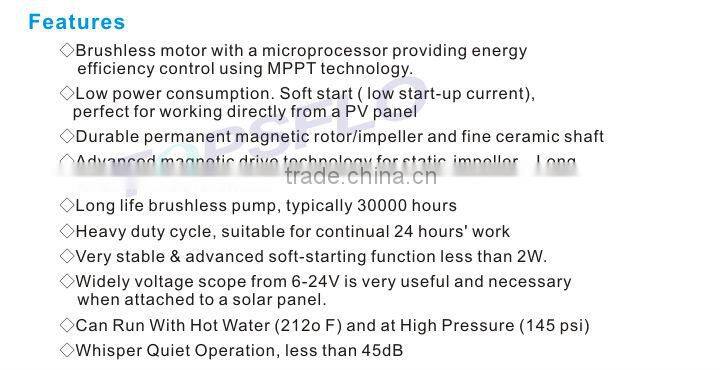 small solar dc pump