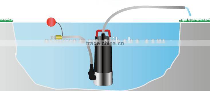 2016 new design popular 1.5 hp long lift, long life, high volume clean submersible water pump with build in water sensor