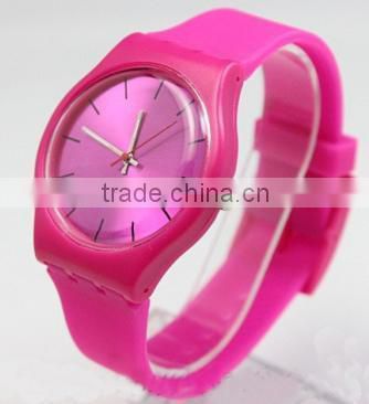 High Quality Silicone Watch Quartz Stainless Steel Back