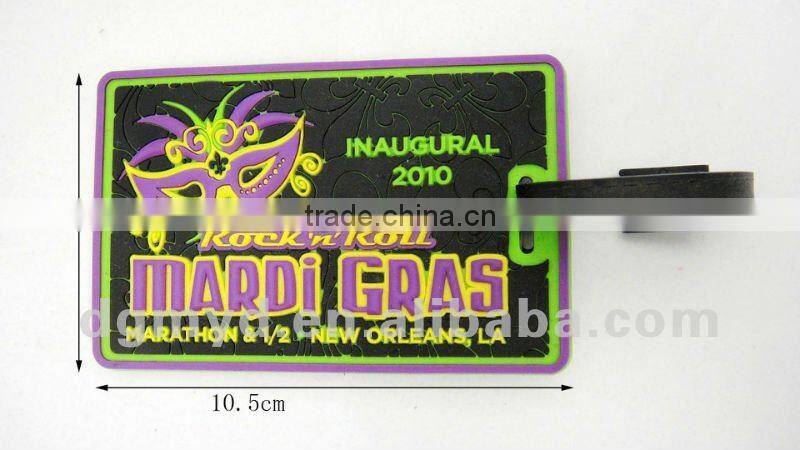 Beautiful and special 3D Soft pvc craft luggage tag