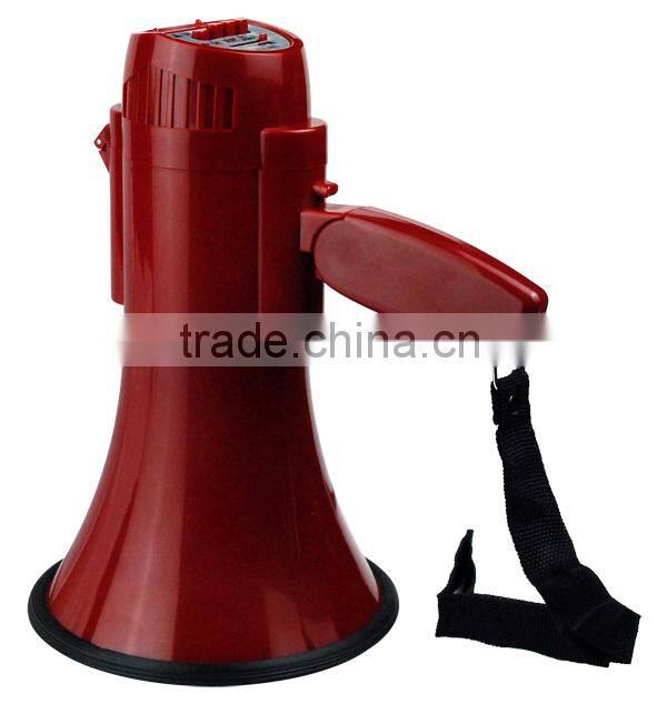 Security outdoor megaphone with record