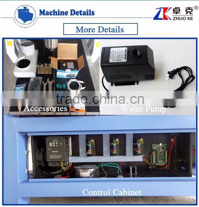 Small Size Wood Acrylic MDF CNC Router Machine ZK-6090 With 3.2KW Water Cooling Spindle&Stepper Motor