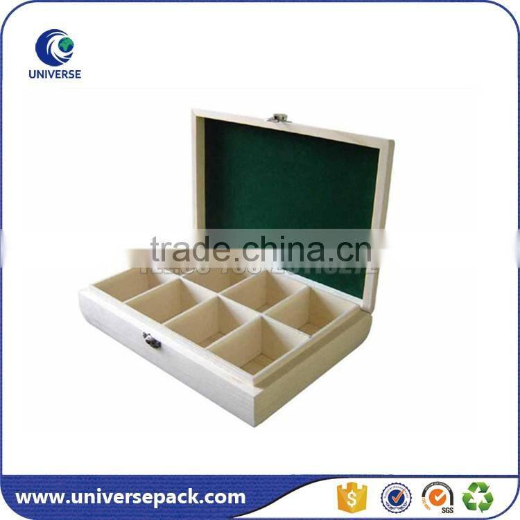 High Quality personalized wood box with drawer for tea