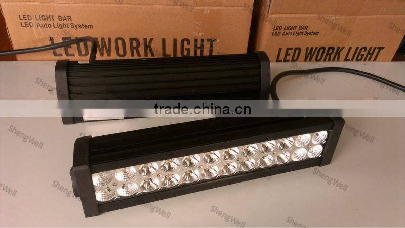 13 inch 9-32v DC IP67 Flood/Spot/Combo led bar light 72w