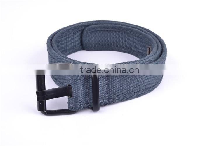3.8cm Fabric Belt With Alloy Pin Buckle Big Flat Hole Fabric Belt