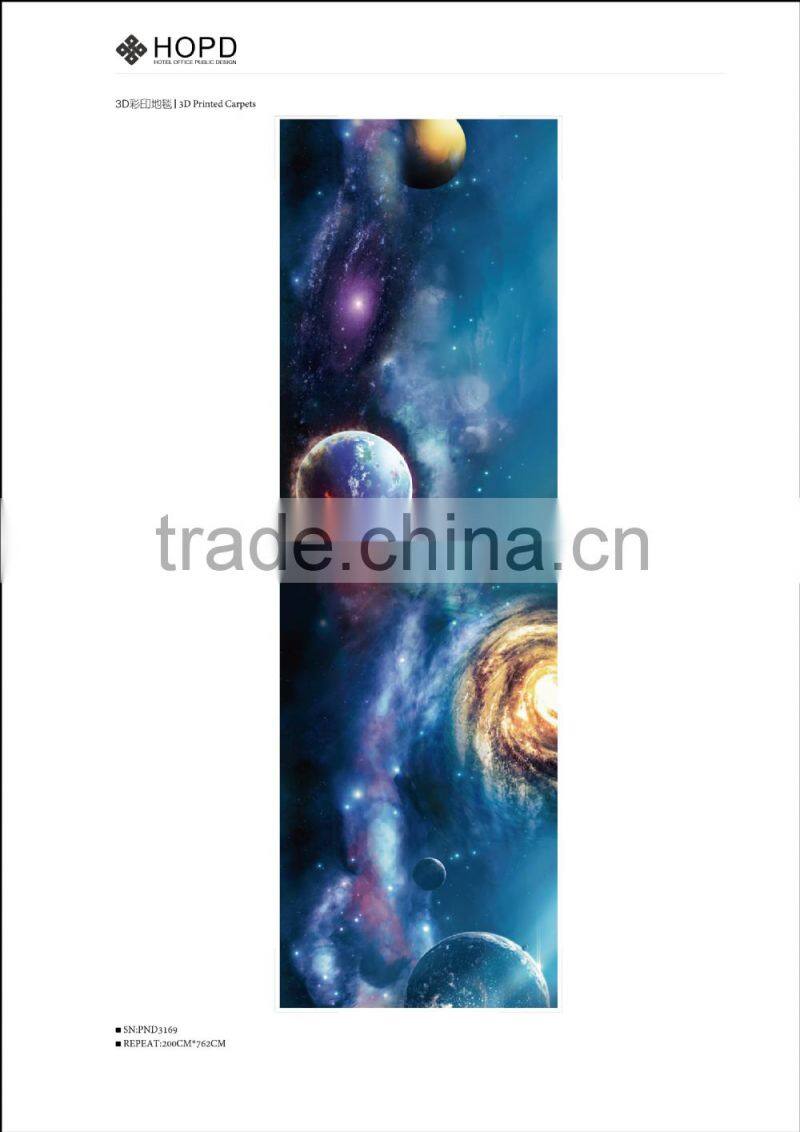 Luxury galaxy pattern 3D printed Carpet for decoration