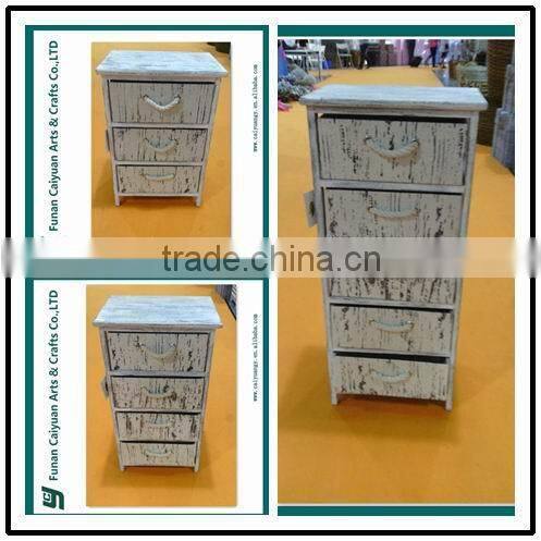 Antique Chinese design black wooden tall drawer cabinet with 2-4 basket drawers