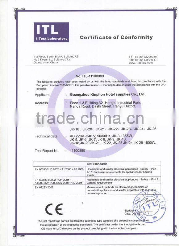 electric kettles for hotels,small capacity