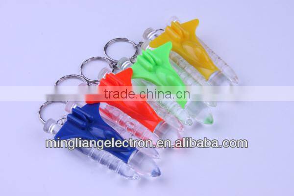 Boat keychain with led light