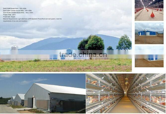 galvanized metal chicken house design for poultry farm