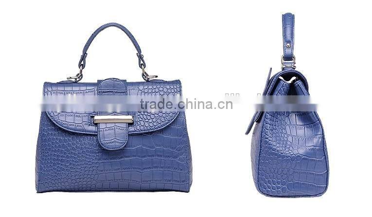 China handbag supplier mix color women genuine leather shoulder bags